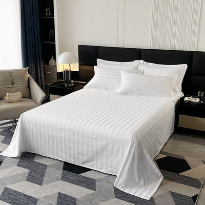 King Size White Cotton Bedsheet 100% Premium Quality