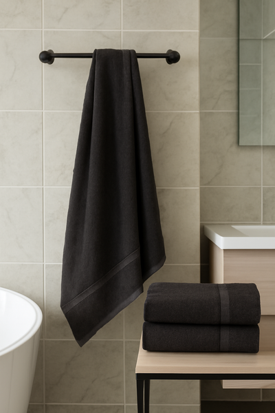 Bath Towels 100 Premium Quality Cotton Material. (Pack of 2).