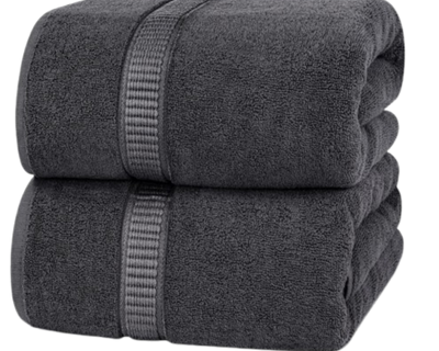 Bath Towels 100 Premium Quality Cotton Material. (Pack of 2).